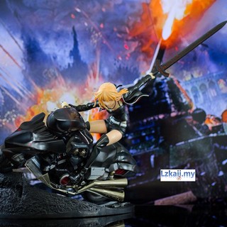 อะนิเมะ×fate/grand Order - Saber [Alter]&amp;Cuirassier Noir รถจักรยานยนต์ Ver. ชุดโมเดลฟิกเกอร์ ของสะสม ของเล่นสําหรับเด็ก