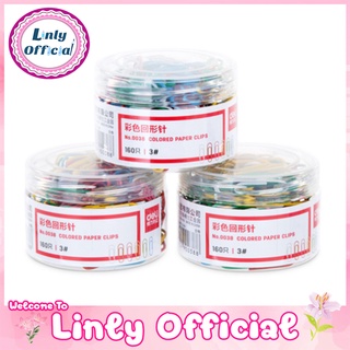 Deli 0038 Paper Clip ลวดสีเสียบกระดาษ แพค 160 ชิ้น ลวดเสียบกระดาษ คลิปเสียบกระดาษ คลิปหนีบกระดาษ อุปกรณ์สำนักงาน