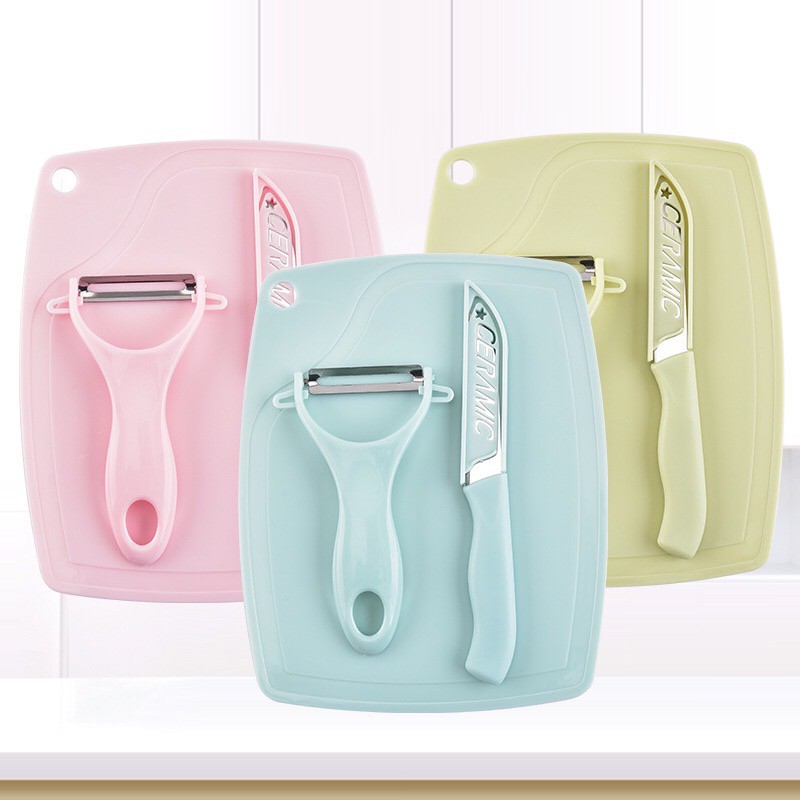 ชุดมีดสแตนเลสปอกผลไม 1เซต3ชิ้น ใช้งานสะดวก  MXNEC M-201