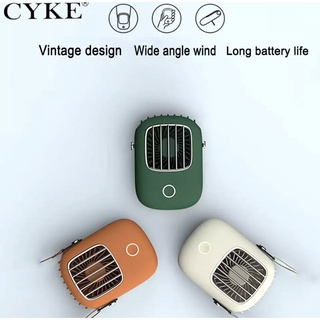 พร้อมส่ง CYKE แขวนคอ USB Fan แบบพกพาพัดลม mini USB พัดลมระบายความร้อนแฮนด์ฟรีแขวนคอพัดลมสำหรับกลางแจ้งเดินทาง