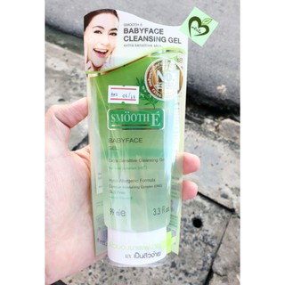 Smooth E babyface gel 99 ml 1 หลอด สมูทอี้ เจลล้างหน้า 3.3 fl.oz