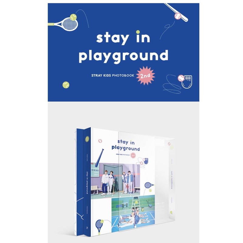 💢 พร้อมส่ง Stray kids 2nd PHOTOBOOK [stay in playground]  แบบแบ่งขาย