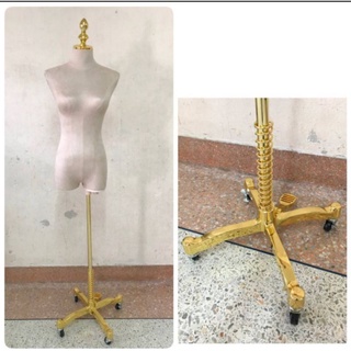 หุ่นผ้ากำมะหยี่ฐานทอง เพิ่มล้อ สินค้าพร้อมส่ง