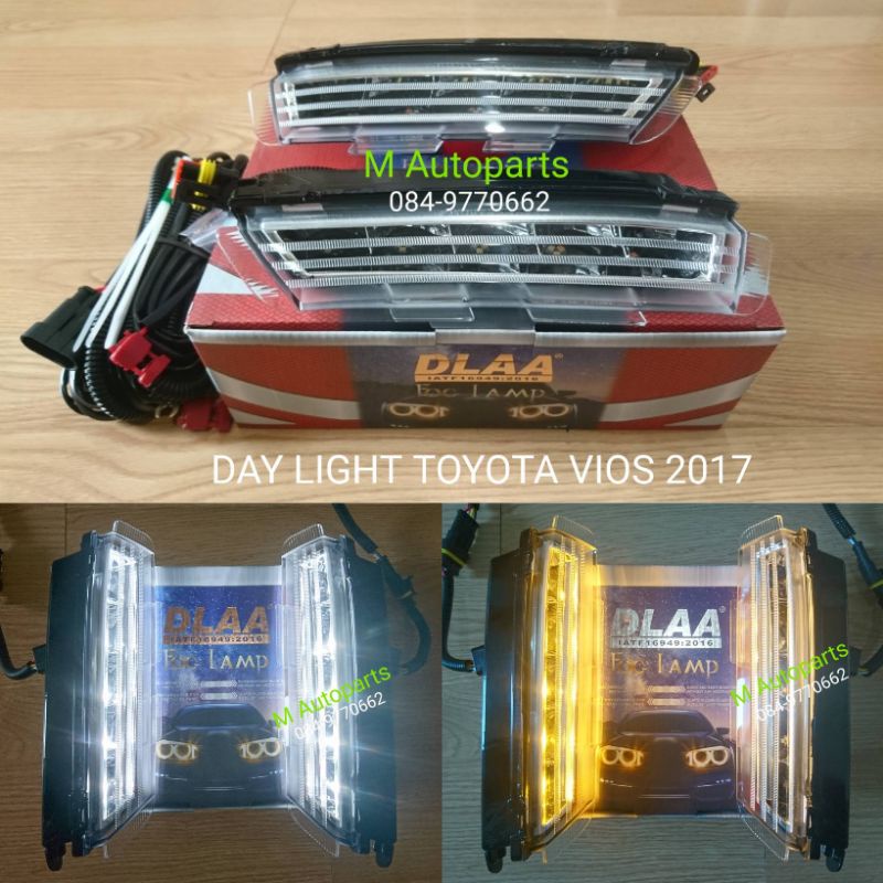 ไฟเดย์ไลท์วีออส LED DAYLIGHT DRL​ TOYOTA​ VIOS​ 2017 2018 2019​ / ไฟเดย์​ไลท์​ โตโยต้า วีออส (รับประกันสินค้า 1 เดือน)
