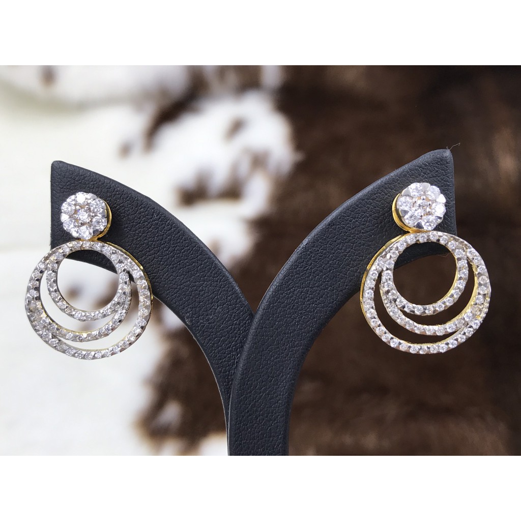 ต่างหูเพชรเบลเยี่ยม น้ำ 99 vvs