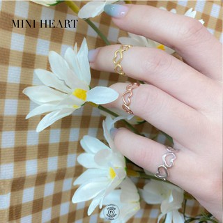 Mini Heart Ring Sterling silver925 (แหวนงานเงิน)