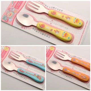 🇯🇵🇯🇵ช้อนเด็ก ส้อมเด็ก ชุดทานข้าว อันปังแมน anpanman fork &amp; spoon