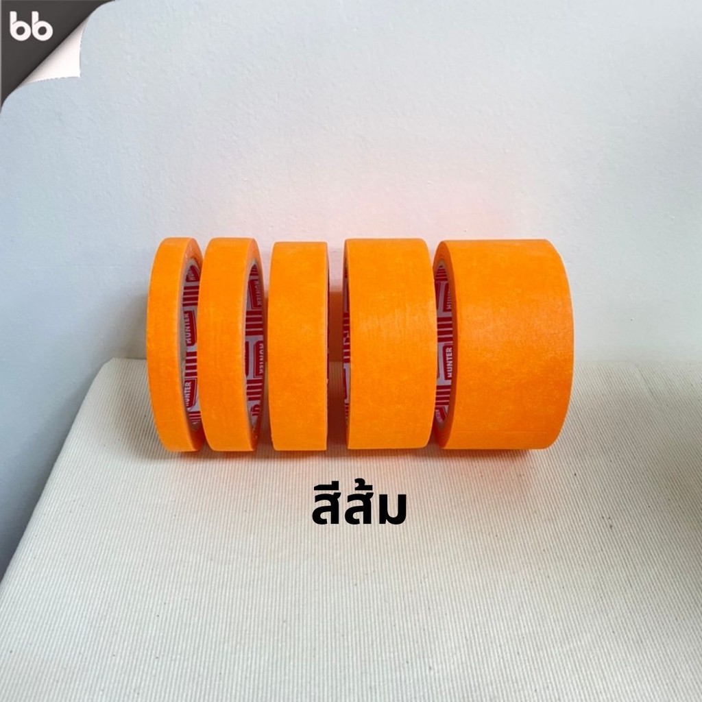 เทปย่นสียกลัง เทปกระดาษกาวย่น เทปหนังไก่ ขนาด 12 ,18 ,24 ,36 ,48 มม.ยาว 20 หลา Masking tape กระดาษกาว ฉีกได้ เทปบังพ่นสี - รูปที่ 6