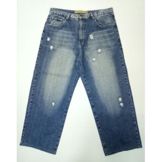 DETAIL DENIM ยีนส์แต่งขาดชาย เอว38"