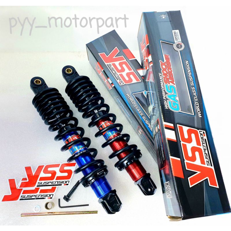 (หลายสี พร้อมส่ง) YSS แท้❗โช๊คอัพเดี่ยว แก๊สแท้ DTG PLUS CLICK ,  MIO , FINO , SCOOPY-i เก่า สูง 310mm. ปรับสปริงได้