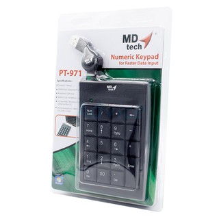 KEYPAD คีบอร์ดตัวเลข เก็บสาย MD TECH PT-971