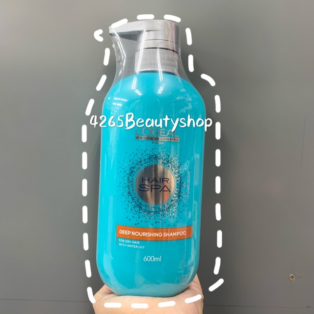 Loreal Hair spa deep Nuriching shampoo 600ml. แชมพู ลอรีอัล แฮร์สปา สูตร ดีพ นูริชชิ่ง