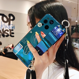 In Stock OPPO Find X3 Pro เคส Casing IMD Blu-ray Camera Cartoons Wristband Backpack Phone Case OPPO Find X3 Pro เคสโทรศัพท Soft Back Cover