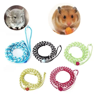 Cc สายรัดหนูแฮมสเตอร์ปรับสายจูงเดินเชือกสบายสําหรับหนูแฮมสเตอร์ Gerbil Ferret Chinchillas กระรอกสัตว์เล็ก