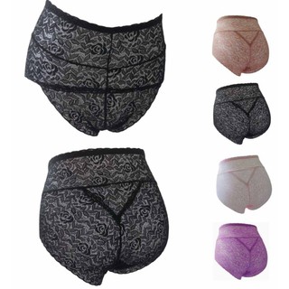 Anda Zcret Sexy Lace Panties กางเกงในลูกไม้เต็มตัว (สีดำ)