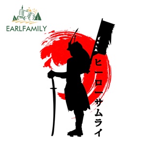 EARLFAMILY For Japanese Samurai Car Sticker Motorcycle Bumper Personality Decals