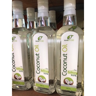 MANNATURE น้ำมันมะพร้าว สกัดเย็น coconut oil 1000ml. ของแท้!!!