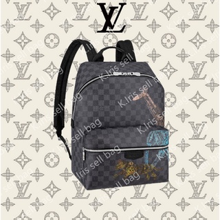 Louis Vuitton/ LV/ DISCOVERY กระเป๋าเป้สะพายหลัง สีดำ