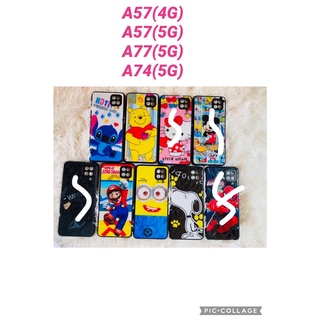 เคส3Dการ์ตูน9ลาย ออฟโป้ A57 4g A57 5g A77 5g A74 5g (mini)