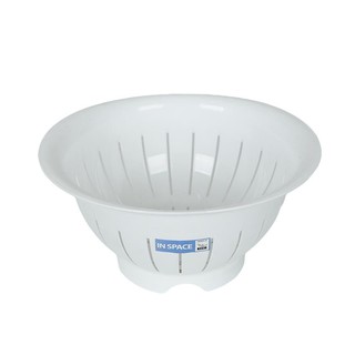 ตะแกรงล้างผัก กลม MICRON WARE 5127 สีขาว ตะกร้าใส่ของในครัว KITCHEN MESH ROUND 5127 MICRON WARE WHITE