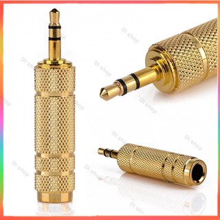 3.5mm 1/8  Male to 6.5mm 1/4  Female Stereo Audio Adapter AC Jack Connector