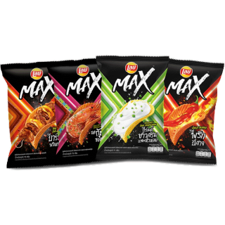 [แพ็คสุดคุ้ม] LAYS MAX เลย์แมกซ์ 73 กรัม ขนาด 30 บาท 3 ซอง (เลือกรสได้)