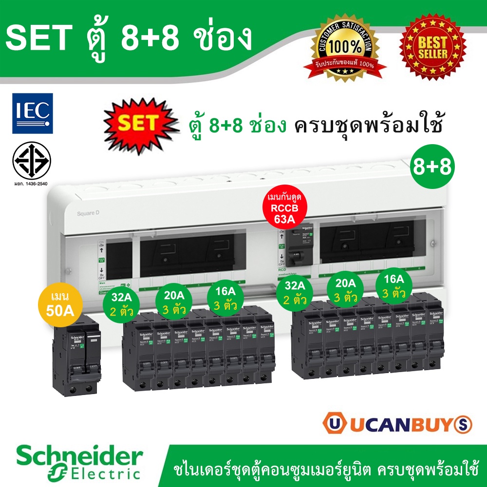 Schneider SET ตู้คอนซูมเมอร์ยูนิต
