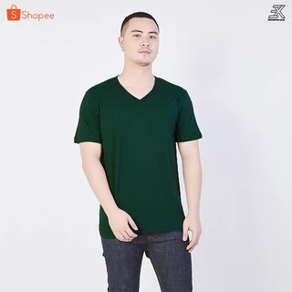 Expogarment เสื้อยืดสีเขียวหัวเป็ด คอกลม คอวี คอตตอน100% ไม่มีตะเข็บข้าง ไซส์S-6XL หดเกิน3%ยินดีคืนเงิน