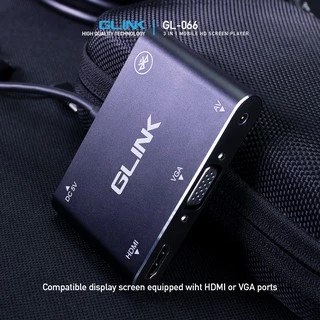 GLINK GL066 3 in 1 Mobile HD Screen Player to HDTV VGA Adapter อุปกรณ์ฉายภาพ ใช้ได้กับมือถือทุกรุ่น
