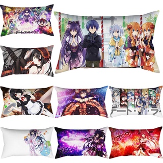 ปลอกหมอน ผ้าโพลีเอสเตอร์ ลายอนิเมะ Date A Live ขนาด 50x30 ซม. สําหรับตกแต่งบ้าน รถยนต์