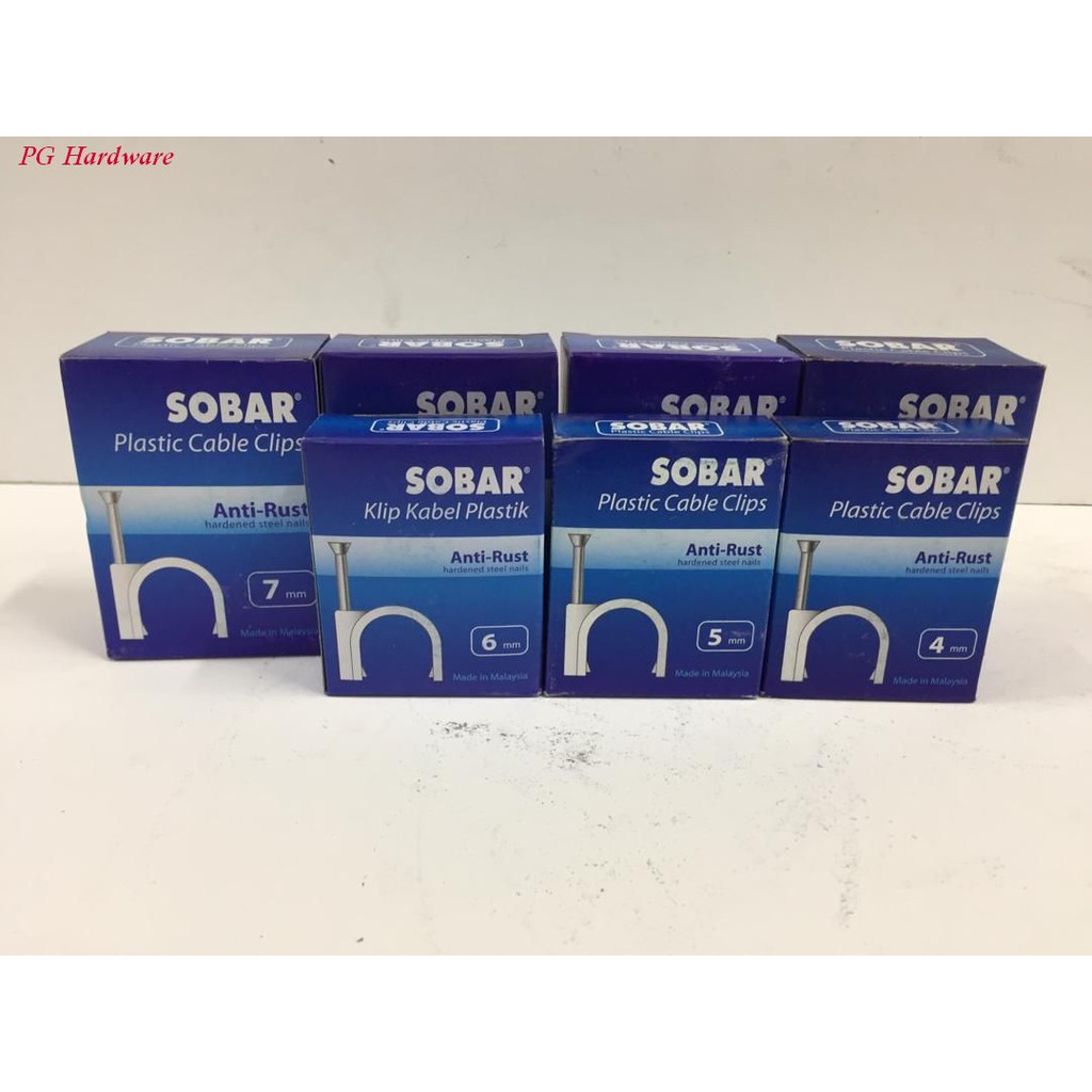 คลิปหนีบสายไฟพลาสติก SOBAR