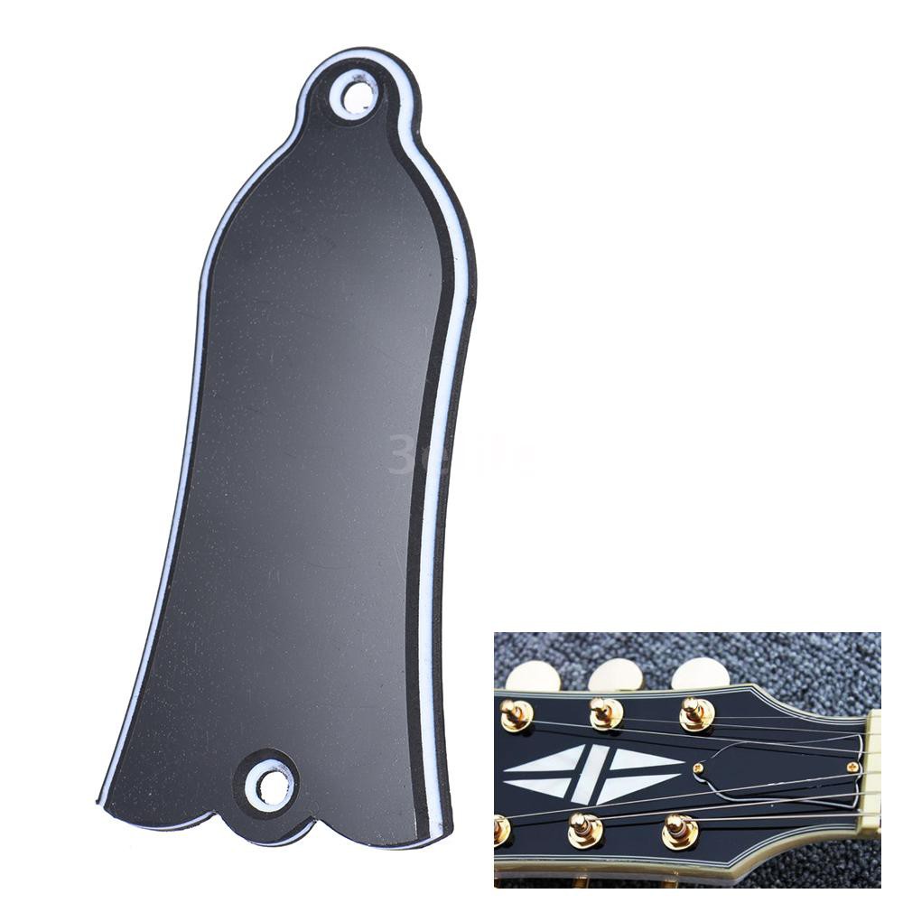 3elife☆2 Holes Bell-shaped PVC Truss Rod Cover Plate Scroll Plate for Gibson LP SG Flying V ES Guita
