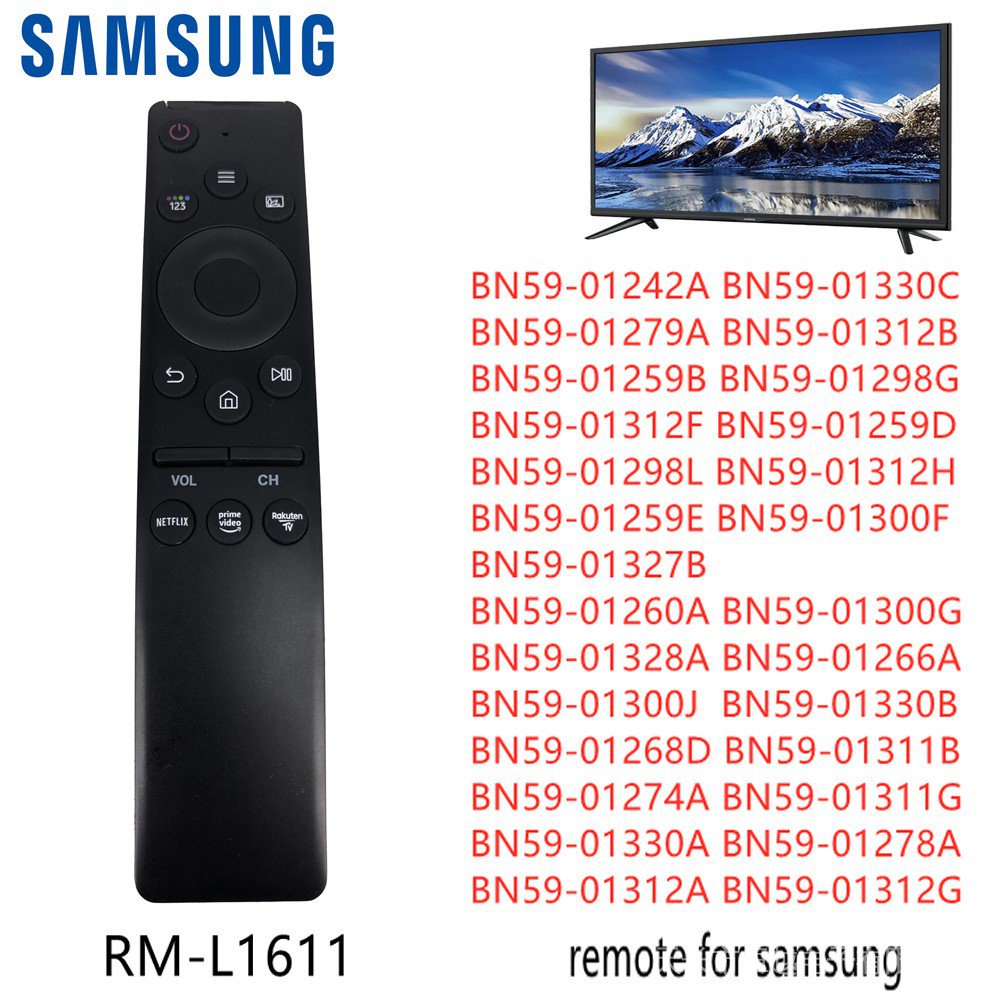Samsung ใหม่ RM-L1611 สําหรับเปลี่ยนสมาร์ททีวีรีโมทคอนโทรล LCD TV สําหรับ BN59-01242A BN59-01330C BN