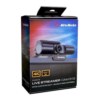 AVerMedia Live Streamer CAM 513 (PW513) Ultra-Wide Angle 4K Ultra HD Webcam