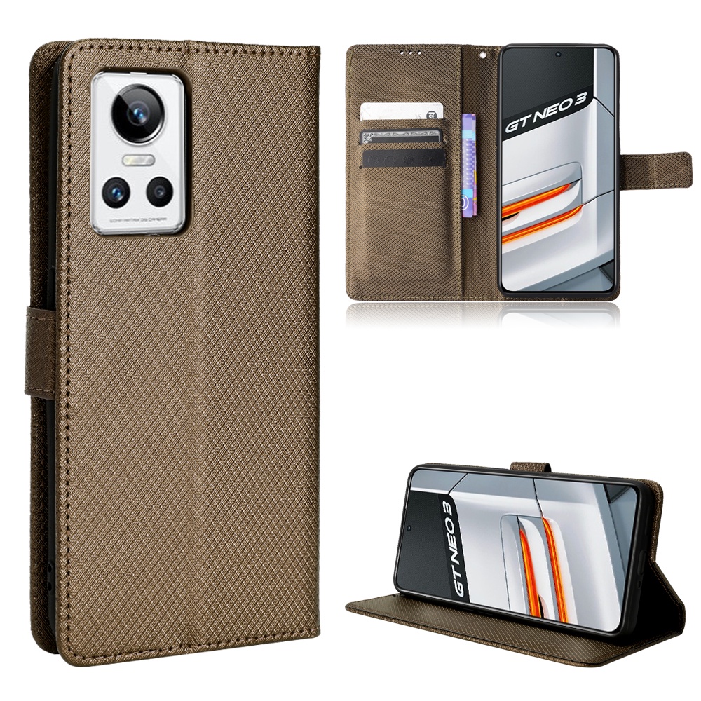 Realme GT Neo 3 เคส PU Leather Case เคสโทรศัพท์ Stand Wallet Realme GT Neo3 เคสมือถือ Cover