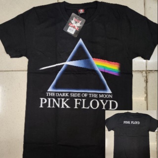 ใหม่ เสื้อเชิ้ตวงร็อค สีชมพู Floyd สีดํา