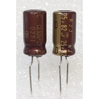 Elna RJJ 82uf 25v capacitor ตัวเก็บประจุ คาปาซิเตอร์