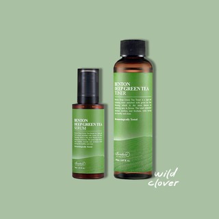 🍀 BENTON : แท้พร้อมส่ง deep green tea toner 150ml, deep green tea serum 30ml