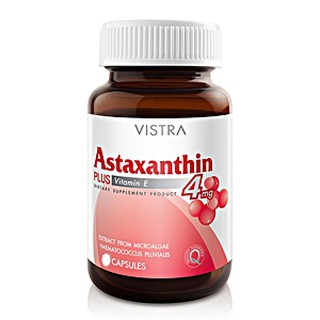 VISTRA  ASTAXANTHINE 4MG 60S ปกป้องและลดริ้วรอยก่อนวัย