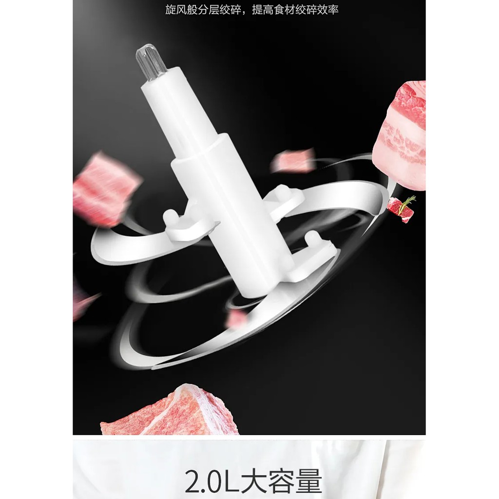 2L Manual Meat Grinder Pressing Meat Muffler Cutting Machine Multi ...