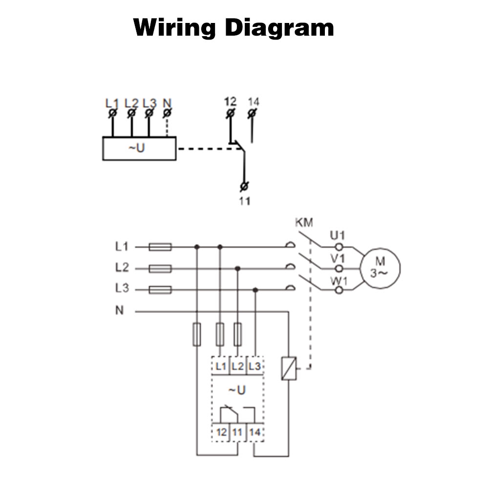 GRV805 3Phase Voltage Monitoring Relay Phase Sequence Phase Failure Protection M460 xguli.th
