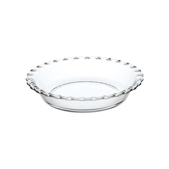 Iwaki PYREX จานแก้วอบทาร์ต พาย ขนาด 6 นิ้ว รุ่น 206  (มือสองญี่ปุ่น) จานแก้วใส 15 cm