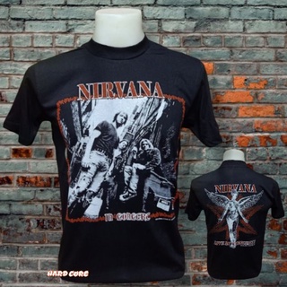 เสื้อวง NIRVANA วงร็อคในตำนาน ไม่มีตะเข็บข้าง คอฟิต ป้ายUSA เสื้อทัวร์ เสื้อวินเทจ เสื้อร็อค วงร็อคต่างประเทศ