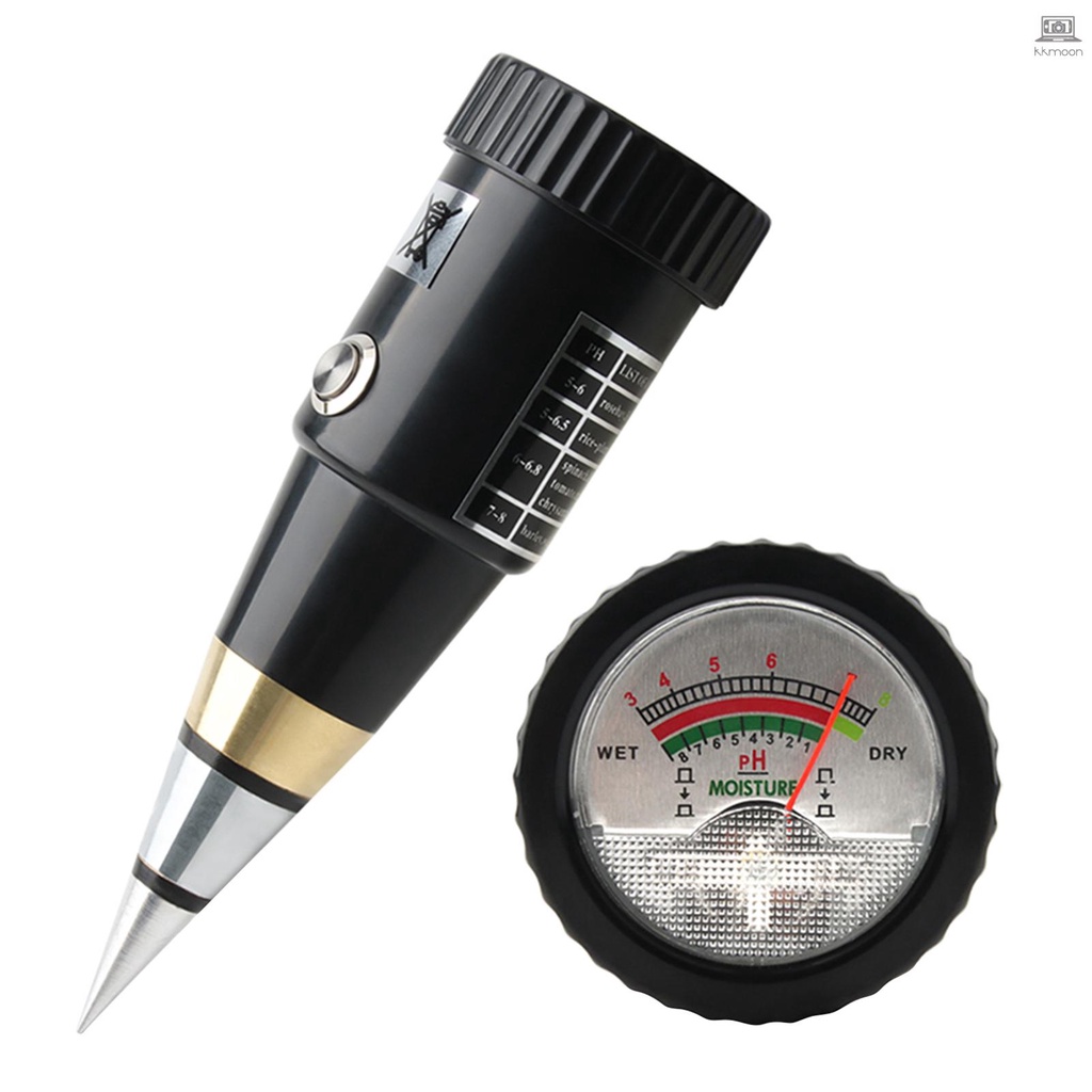 2 in 1 Soil PH and Moisture Meter Pointer Soil PH Tester Soil Moisture Gauge with Waterproof Gasket 