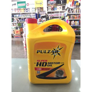 น้ำมันเครื่องเพาวซ่าร์ เบอร์40 ขนาด 5 ลิตร Super HD MOTOR OIL