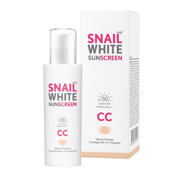 Snail white Sunscreen Cc Cream Spf50+/Pa+++ ขนาด 50 มล