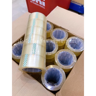 เทปปิดกล่อง เทปใส เทปสีน้ำตาล สก๊อตเทป OPP TAPE  (แพค 6 ม้วน)