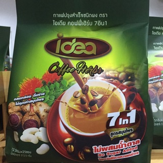 กาแฟไอเดียคอฟฟี่เฮิร์บ25ซองมีราคาส่ง3ชิ้น