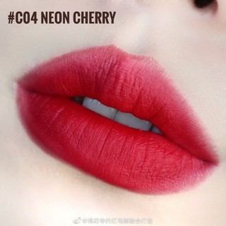 ลิควิดลิปสติก COTTON-KISSED LIQUID  LIPSTICKสีC04 neon cherry