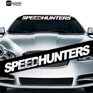 ♪ Hellaflush Speedhunters รถบรรทุกรถด้านหน้าตกแต่งสติกเกอร์กระจกหน้ารถ